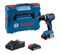 Bosch Professional 18V System atornillador a batería GSB 18V-65 (motor Brushless sin escobillas, 2 baterías GBA 18V 2.0Ah, cargador GAL 18V-20