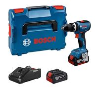 Bosch Professional 18V System atornillador a batería GSB 18V-65 (motor Brushless sin escobillas, longitud del cabezal 175, incl. 2 baterías GBA 18V 5.0Ah, cargador GAL 18V-40, L-BOXX)
