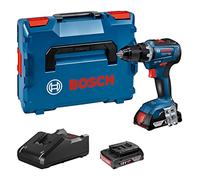 Bosch Professional 18V System atornillador a batería GSR 18V-55 (par máx. 55 Nm, 1800 rpm, incl. 2 baterías 2.0Ah, cargador rápido GAL 18V-40, L-BOXX)