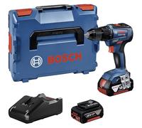 Bosch Professional 18V System atornillador a batería GSR 18V-55 (par máx. 55 Nm, 1800 rpm, incl. 2 baterías 4.0Ah, cargador rápido GAL 18V-40, L-BOXX)