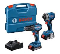 Taladro BOSCH GSB 185-LI + Atornillador de impacto BOSCH GDR 18V-215 + 2x2.0Ah + cargador en L-CASSE