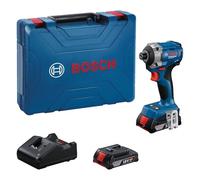 Bosch Professional 18V System atornillador de impacto a batería GDR 18V-215 (incl. 2 baterías GBA 18V 2.0Ah, cargador GAL 18V-20, maletín MPP)