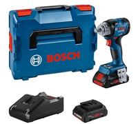 Bosch Professional 18V System atornillador de impacto a batería GDS 18V-330 HC (330 Nm par de apriete y 560 Nm par de arranque, incl. 2 baterías 4.0Ah ProCORE, cargador, módulo Bluetooth, L-BOXX)