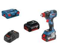 Bosch Professional 18V System atornillador de impacto a batería GDX 18V-200 C (par máx.: 200 Nm, incl. 2 baterías 5.0Ah, cargador GAL 1880, L-BOXX)