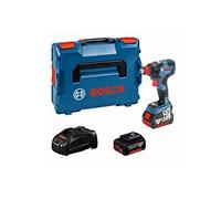 Bosch Professional 18V System atornillador de impacto a batería GDX 18V-200 C (par máx.: 200 Nm, incl. 2 baterías 5.0Ah, cargador GAL 1880, L-BOXX)