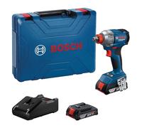 Bosch Professional 18V System atornillador de impacto a batería GDX 18V285 (incl. 2 baterías GBA 18V 2.0Ah, cargador GAL 18V20, maletín MPP)