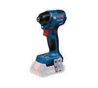 Bosch Professional 18V System atornillador impacto batería GDR 18V-220 C (3400 rpm, par giro 220 Nm, motor Brushless sin escobillas, sin batería/cargador, 1 gancho cinturón, 1 portapuntas)