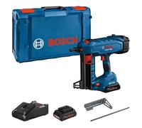 Bosch Professional 18V System Clavadora para Hormigón a Batería GNB 18V-38 (long. clavos 16-38 mm, incl. 2 ProCORE18V 4,0 Ah, GAL 18V-40, clavija de extracción, gancho para útiles, bandeja, XL-BOXX)
