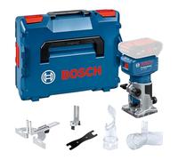 Bosch Professional 18V System fresad. corte bat. GLF 18V-8 (incl. guía paral., adapt. asp. fres. sup., adapt. asp. fres. cant., guía rod. rec. enras., pinza suj. 8 mm, llave, L-BOXX, sin bat./carg.)
