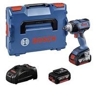 Bosch Professional 18V System GDS 18V-300 - Atornillador de impacto a batería (2 baterías x 4.0 Ah, 18V, 300 Nm, M18, cargador, en L-BOXX)