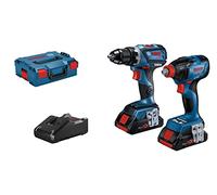 Bosch Professional 18V System GDX 18V-210 C + GSR 18V-60 C - Set llave de impacto + atornillador a batería (2 baterías ProCORE x 4.0Ah, en L-BOXX)