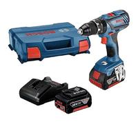Bosch Professional 18V System GSB 18V-28 - Taladro percutor a batería (63 Nm, 1900 rpm, 2 baterías x 3.0 Ah, en maletín)
