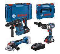 Bosch Professional 18V System GSR 18V-110C + GWX 18V-10 P + GBH 18V-26 F - set atornillador +amoladora +martillo (1 bat. ProCORE 4.0 Ah, 1 bat. ProCORE 8.0 Ah, en XL-BOXX)