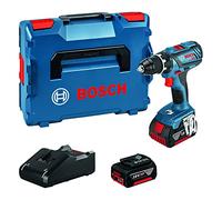 Bosch Professional 18V System GSR 18V-28 - Atornillador a batería (63 Nm, Ø máx. tornillo 10 mm, 2 baterías x 4,0 Ah, en L-BOXX)
