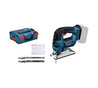 Bosch Professional 18V System GST 18V-LI B - Sierra de calar a batería (2700 cpm, profundidad de corte 120 mm, sin batería, en L-BOXX)