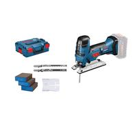 Bosch Professional 18V System GST 18V-LI S - Sierra de calar a batería (2700 cpm, profundidad de corte 120 mm, sin batería, en L-BOXX)