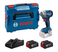 Bosch Professional 18V System llave de impacto a batería GDS 18V-350 (kit con 2 baterías de 4,0 Ah + GAL 1840, L-BOXX)