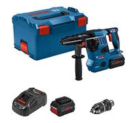 Bosch Professional 18V System mart. perfor. bat. GBH 18V-28 CF (in mpuñ. auxil., tubo grasa, portabr. interc., 2 baterías ProCORE18V 8.0Ah, cargador GAL 1880 CV, bandeja L-BOXX, L-BOXX)