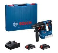 Martillo perforador SDS plus a batería BOSCH GBH 18V-18 + 2 x 2.0 Ah + cargador en maletín - 0611927001