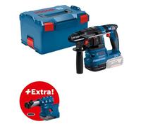 Bosch Professional 18V System martillo perforador a batería GBH 18V-22 (con SDS plus, ideal p. orificios 6-10 mm, KickBack Control y Vibration Control, incl. GDE 18V-12, L-BOXX, sin bat./cargador)