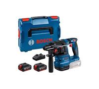 Bosch Professional 18V System martillo perforador a batería GBH 18V-22 (con SDS plus, ideal para perforar orificios de 6 a 10 mm, incl. 2 baterías de 4,0 Ah, cargador rápido GAL 18V-40, L-BOXX)