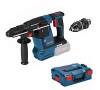 Bosch Professional 18V System martillo perforador batería GBH 18V-26 F (in mpuñadura aux., profundidad retráctil, paño para la máquina, portabrocas SDS plus, L-BOXX, sin batería/cargador)