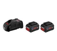 Bosch Professional 18V System ProCORE18V 5.5Ah - Set batería de litio + cargador (2 baterías x 5.5 Ah + cargador GAL 1880 CV)