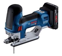 Bosch Professional 18V System sierra de calar a batería GST 18V-155 SC (con empuñadura recta, 2 baterías ProCORE 4.0Ah, cargador rápido GAL 18V-40, 2 hojas de sierra, en L-BOXX)