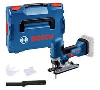 Bosch Professional 18V System GST 18V-125 S - Sierra de calar a batería (Brushless, 3500 cpm, profundidad de corte 125 mm, adaptador de aspiración, sin batería, en L-BOXX)