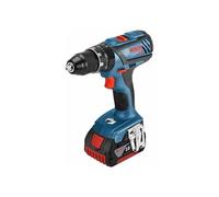 Bosch Professional 18 V System GSB 18V-28 - Taladro percutor a batería (63 Nm, 1900 rpm, 2 baterías x 4,0 Ah, L-Box), Con 2 x 4.0 Ah Batería más Cargador