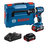 Bosch Professional 18V System taladro con percusión a batería GSB 18V-45 (velocidad de giro 1900 rpm, incl. 2 baterías de 3,0 Ah, GAL 18V-40, L-BOXX)
