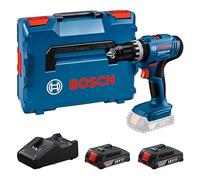 Bosch Professional 18V System Taladro Percutor a Batería GSB 18V-25 (Ø máx. del tornillo 10 mm, incl. 2 GBA 2.0Ah, GAL 18V-40, L-BOXX)