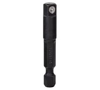 Bosch Professional Adaptador para vasos 2608551109 Impact Control 1/4" HEX a 1/4" cuadrado, 50 mm