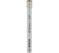 Bosch Professional 1x Broca de diamante Expert for Ceramic (para Azulejos duros, Piedra dura, Piedra blanda, Ø 6 mm, Accesorios Taladro)