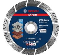 Bosch Professional 1x Disco de corte de diamante Expert MultiMaterial (para Hormigón, Ø 180 mm, accesorios Amoladora grande)