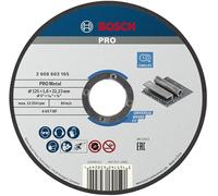 BOSCH Disco de corte recto Estándar para metal A 60 T BF, 125 mm, 22,23 mm, 1,6 mm 2608603165