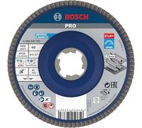 BOSCH X-LOCK Muelas abrasivas de láminas del sistema Best for Metal Ø 125 mm, G 40, X571, versión curvada, plástico 2608621767