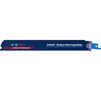 Bosch Professional 1x Hoja de sierra sable Expert ‘Medium-Thick Tough Metal’ S 1155 HHM (para Acero resistente, Láminas de acero inoxidable, Longitud 225 mm, accesorios Sierra sable)