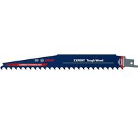 Bosch Professional 1x Hoja de sierra sable Expert `Tough Wood` S 1142 KHM (para Madera tratada a presión, Madera de construcción, Longitud 225 mm, accesorios Sierra sable)