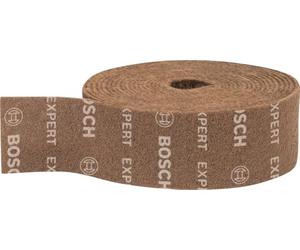Bosch Professional 1x Rollo de vellón Expert N880 para Láminas de acero, Anchura 100 mm, Longitud 10 m, accesorios Lijado manual