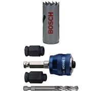 Bosch Professional 1x Sierra de Corona Bimetálica para corte suave (en distintos materiales, Ø 22 mm) + 4 uds. Kit de Inicio de Power Change Plus