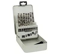 Bosch Professional 2 607 018 726 - Juego de 19 brocas de metal en caja de metal HSS-G, DIN 338, 135° - 1-10 mm, 135° (pack de 19), Negro, Blanco