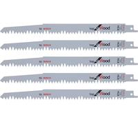 Bosch Professional 2 608 650 676 Hojas de Sierra Sable S 1531 L, Set de 5 Piezas, Gris, 240 mm