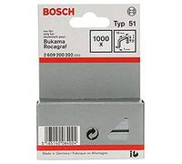 Bosch Professional 2 609 200 202 - Grapa de alambre plano tipo 51-10 x 1 x 10 mm (pack de 1000)