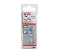 Bosch Professional 25x Hojas de sierra de calar T 118 B Basic for Metal (para Láminas de acero, accesorios Sierra de calar)