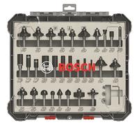 Bosch Professional 2607017475 Conjunto de bits de enrutador de madera de 30 piezas para enrutador de vstago de 8 mm