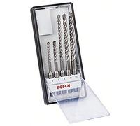 Bosch Professional 2608576199 - Juego de 5 brocas para martillo SDS Plus-7x (para hormigón armado, hormigón y mampostería, accesorios para martillo perforador)