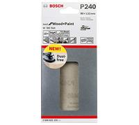 Bosch Professional 2608621233 Hojas de lija M480 Best for Wood and Paint, madera y pintura, grano P400, accesorios para lijadora orbital, 80 x 133 mm, 10 piesas