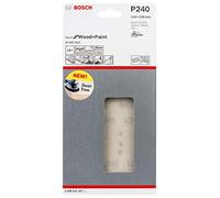 Bosch Professional 2608621265 Hojas de lija M480 Best for Wood and Paint, madera y pintura, grano P180, accesorios para lijadora orbital, 115 x 230 mm, 10 piesas