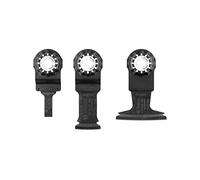Bosch Professional 260925C108 Set De 3 Hojas Starlock Para Cortes De Inmersión Y Sierra Segmentada Para Madera Y Metal, Accesorios Para Herramienta Multifunción